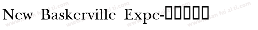 New Baskerville Expe字体转换